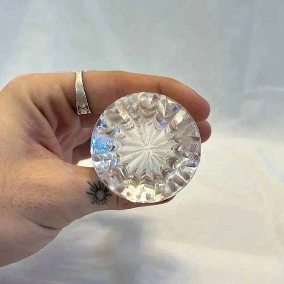 Vintage Etched Decanter Cobalt Blue - Picture 6 of 7